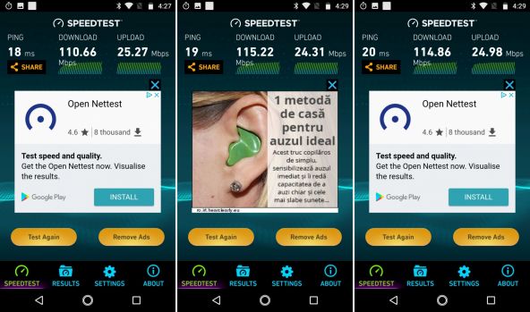 Speedtest Motorola Moto G5S Plus