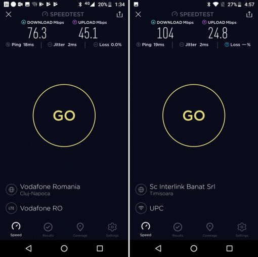 Speedtest Motorola Moto G6