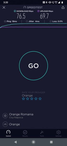 Speedtest Motorola One Zoom