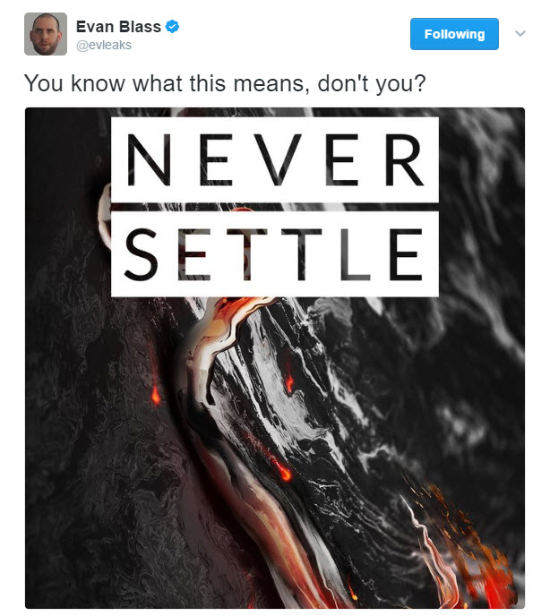 OnePlus 5 îşi dezvăluie un presupus wallpaper, postat pe Twitter de către Evan Blass