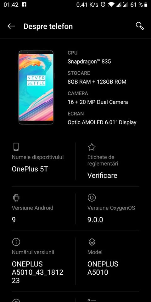 OnePlus 5 și 5T în prim-plan azi odată actualizarea OTA la Android 9 Pie