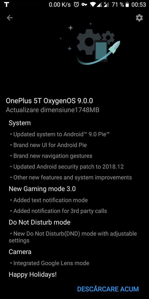 OnePlus 5 și 5T în prim-plan azi odată actualizarea OTA la Android 9 Pie