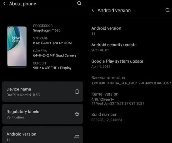 OnePlus Nord N10 5G