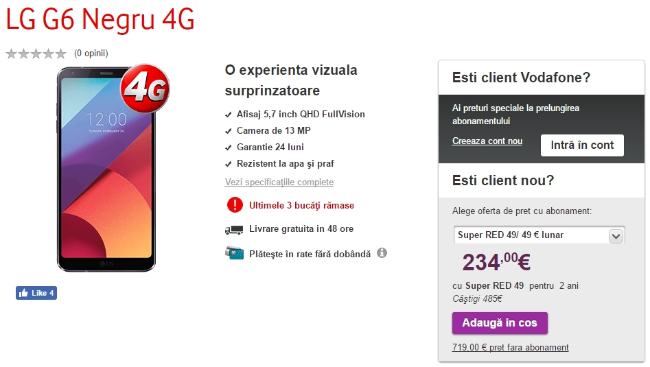 LG G6 Vodafone