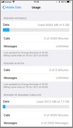 iOS 11 Orange