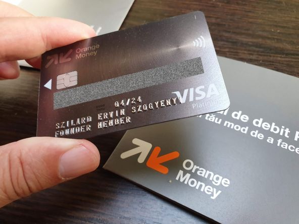 Card de debit Visa Orange Money Platinum