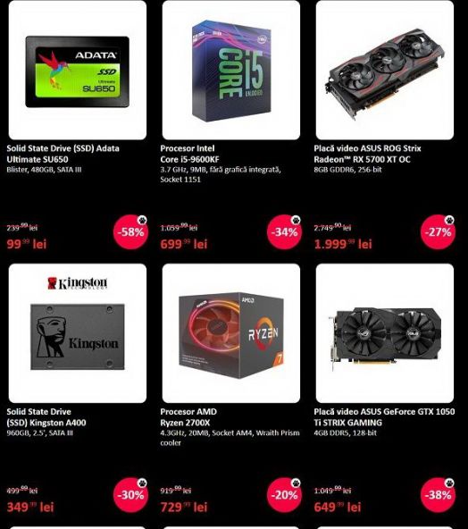 Componente PC eMAG Black Friday
