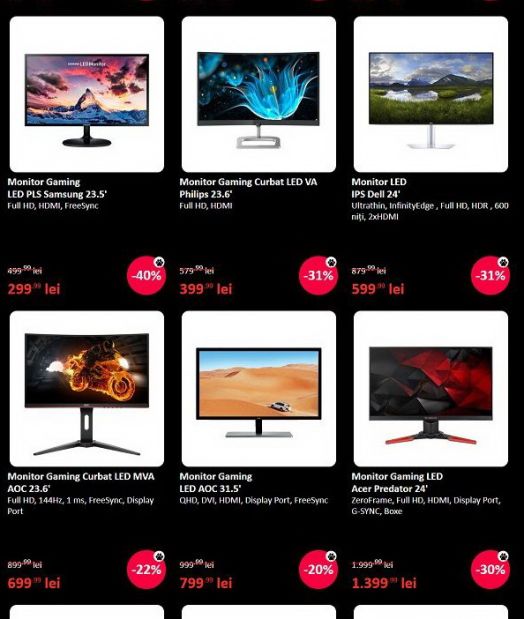 Monitoare eMAG Black Friday Catalog