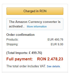 Amazon Spania livrează şi în România; Xiaomi Mi Mix 2 costă doar 2.478 lei cu tot cu transport