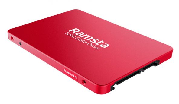 Ramsta S600 480GB SATA3 High Speed SSD Solid State Drive Hard Disk 2.5 Inch - Red