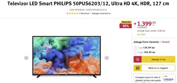 Philips 50PUS6203/12