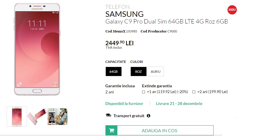 Samsung Galaxy C9 Pro
