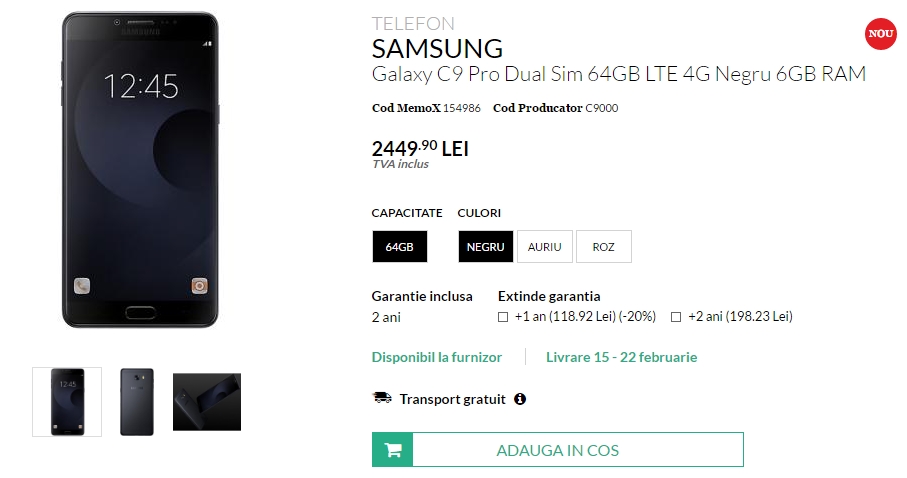 Samsung Galaxy C9 Pro