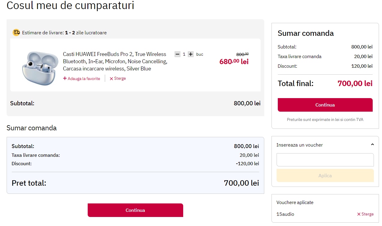 Cupoanele zilei pe Altex #6: căști wireless cu 15% discount extra ...