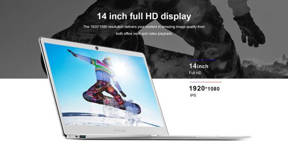 Teclast F7 Business Laptop Intel Apollo Lake N3450 Quad Core 14 Inch 1920*1080 6GB RAM 64GB eMMC Windows 10 - Silver