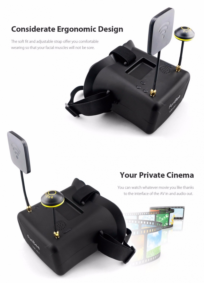 FuriBee VR01 FPV Goggles 