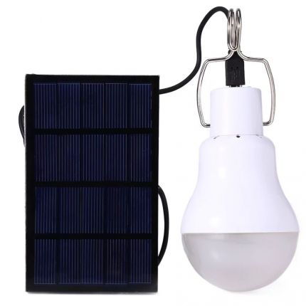 Bec LED cu panou solar