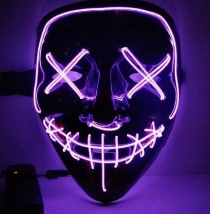 Mască LED Halloween