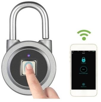 Lacăt cu scanner de amprente