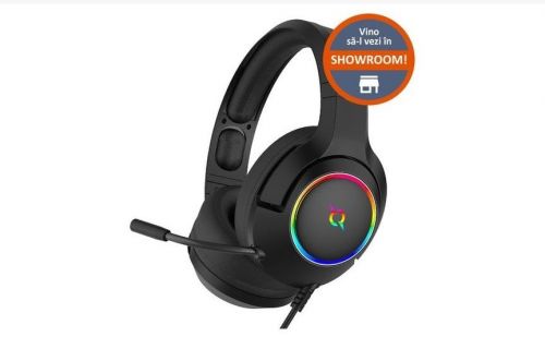 Căşti Gaming AQIRYS Vega, iluminare RGB