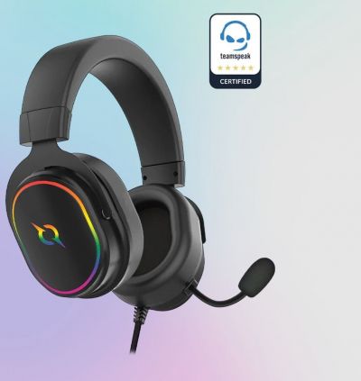Căşti Gaming AQIRYS Altair, iluminare RGB, USB (Negru)