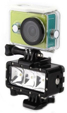 Sistem iluminare camera video de actiune