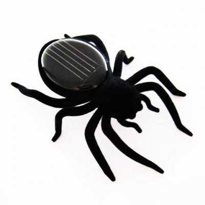 Mini Solar Energy Powered Spider Robot insect fun Toy gift