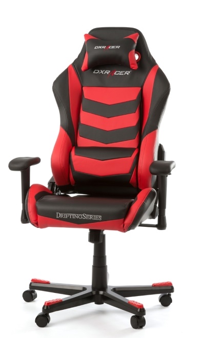 Scaun Gaming DX Racer Drifting, reglabil (Negru-Roșu)