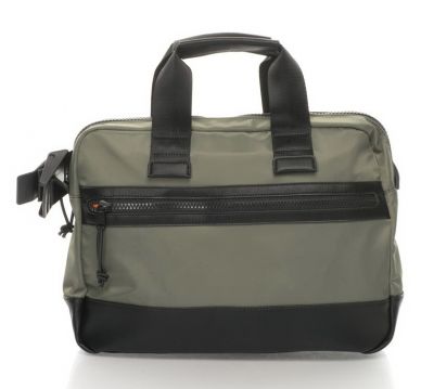 Geantă kaki cu negru pentru laptop