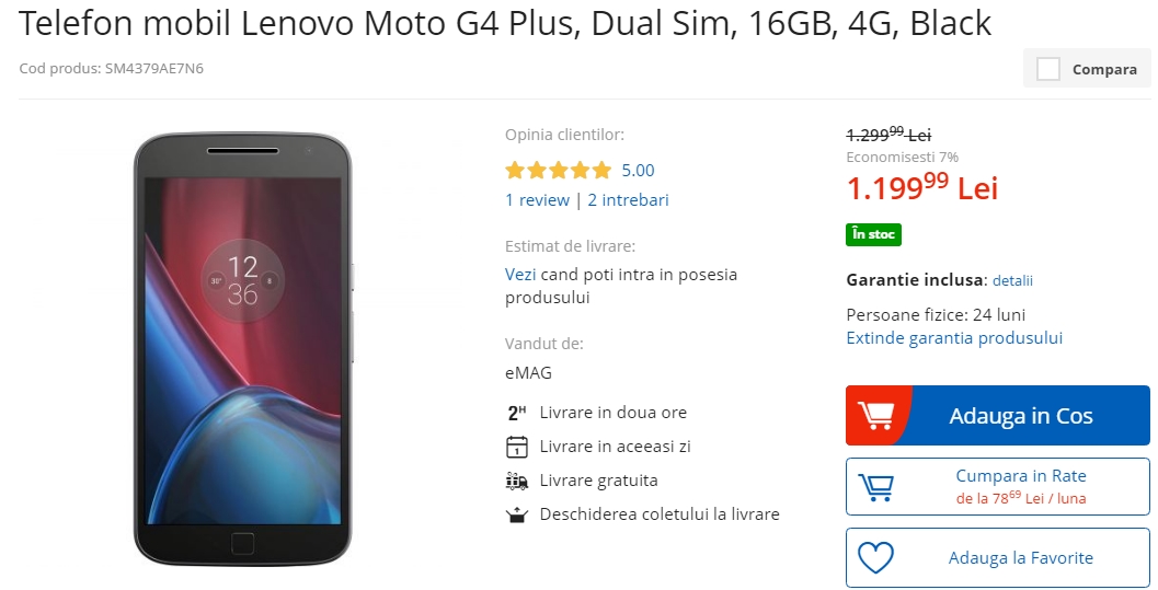 Lenovo Moto G4 Plus