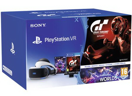 Kit PlayStation VR + PlayStation Camera V2 + Joc Gran Turismo Sport PlayStation 4