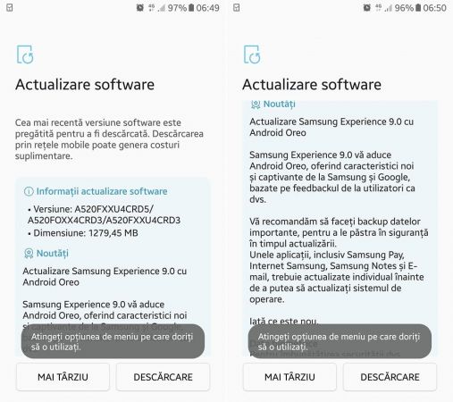 Galaxy A5 Oreo