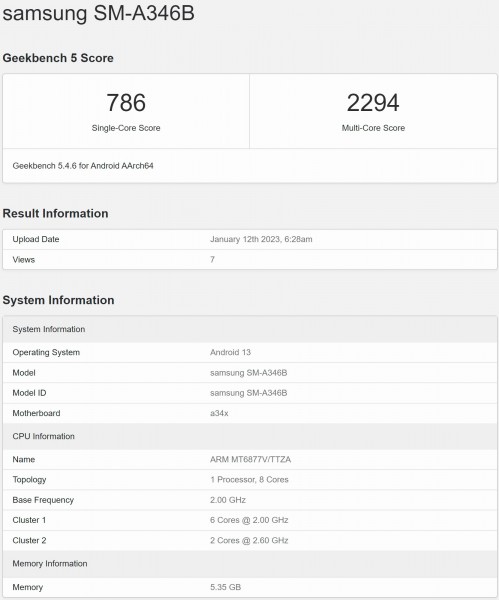 Galaxy A34