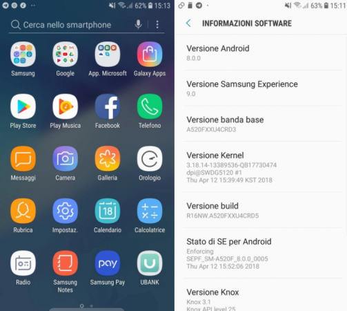 Galaxy A5 2017 Oreo