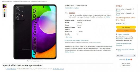 Galaxy A52 5G