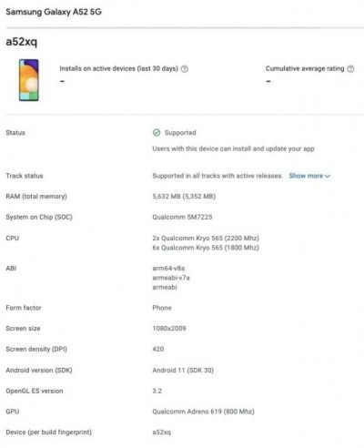 Galaxy A52 5G