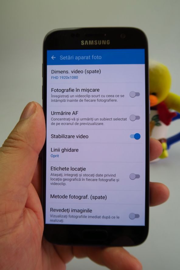 Setarile camerei lui Samsung Galaxy S7