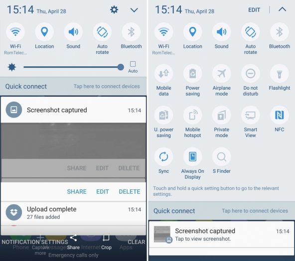 Samsung Galaxy S7 Quick launcher