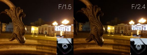 Diferenta captura F/1.5 vs F/2.4