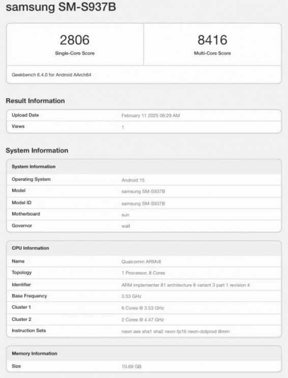 Samsung Galaxy S25 Edge