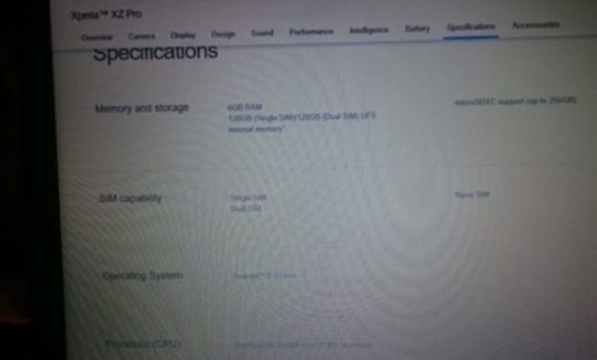 Xperia XZ PRo