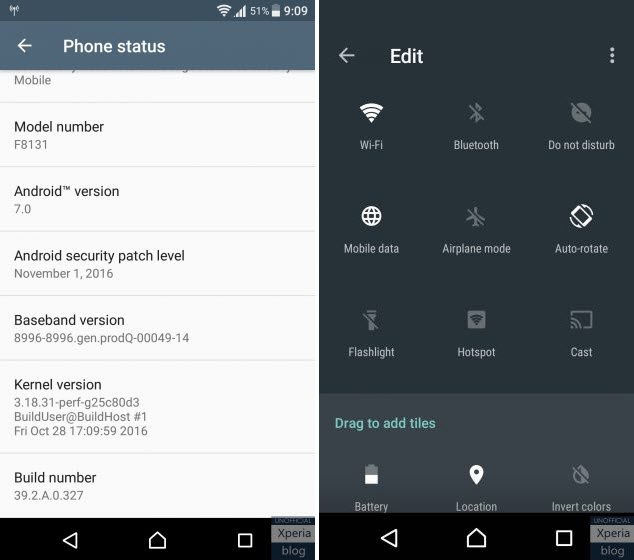 Sony Xperia X Performance actualizare la Android 7.0 Nougat
