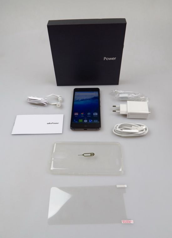 Ulefone Power, conținutul cutiei