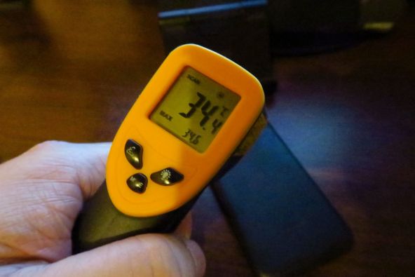 Vernee Thor, temperatura dupa rularea benchmark-ului GFXBench