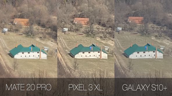 Comparație foto Samsung Galaxy S10+ vs. Google Pixel 3 XL vs. Huawei Mate 20 Pro (zoom in)