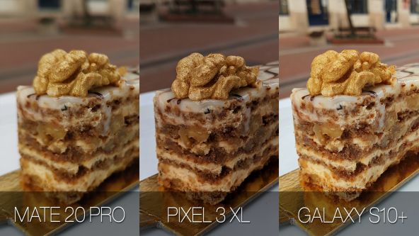 Comparație foto Samsung Galaxy S10+ vs. Google Pixel 3 XL vs. Huawei Mate 20 Pro (fotografii cu mâncare)