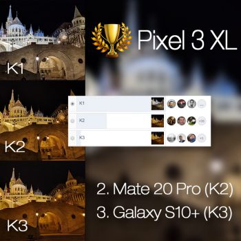 Câștigător comparație foto Samsung Galaxy S10+ vs. Google Pixel 3 XL vs. Huawei Mate 20 Pro (low light)