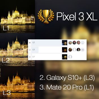 Câștigător comparație foto Samsung Galaxy S10+ vs. Google Pixel 3 XL vs. Huawei Mate 20 Pro (low light)