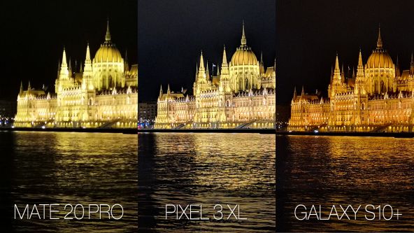 Comparație foto Samsung Galaxy S10+ vs. Google Pixel 3 XL vs. Huawei Mate 20 Pro (low light)