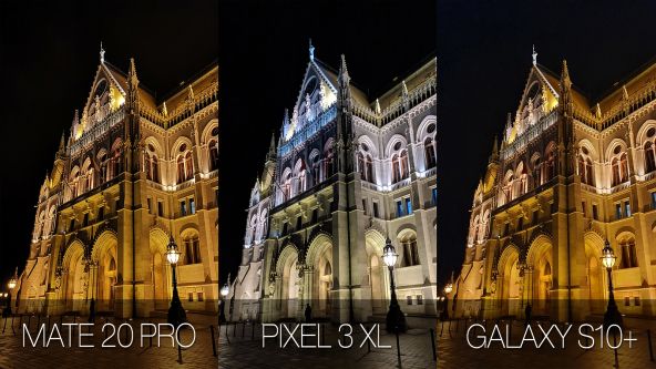 Comparație foto Samsung Galaxy S10+ vs. Google Pixel 3 XL vs. Huawei Mate 20 Pro (low light)